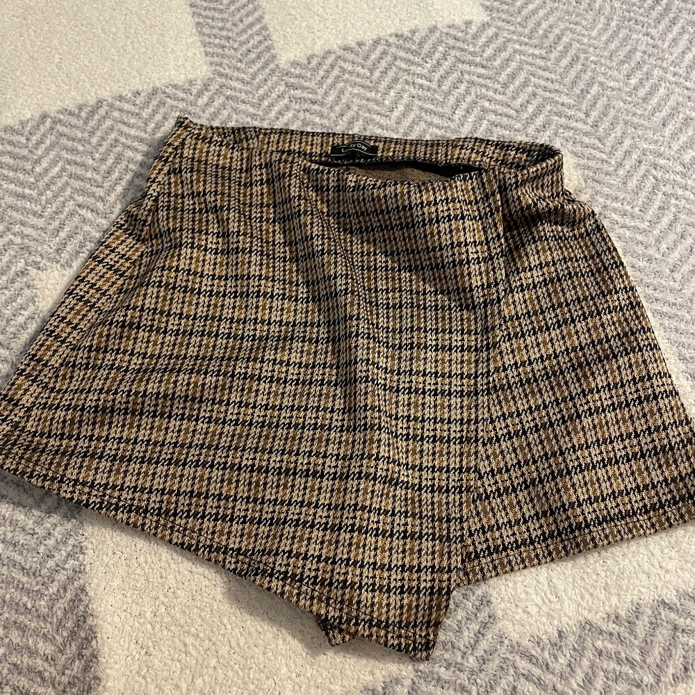 Plaid skort